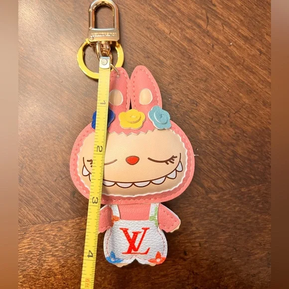 Labubu Fashion Bag Charm With Gold Hardware - Picture 5 of 6